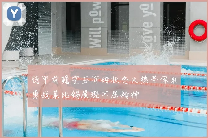德甲前瞻霍芬海姆状态火热圣保利勇战莱比锡展现不屈精神
